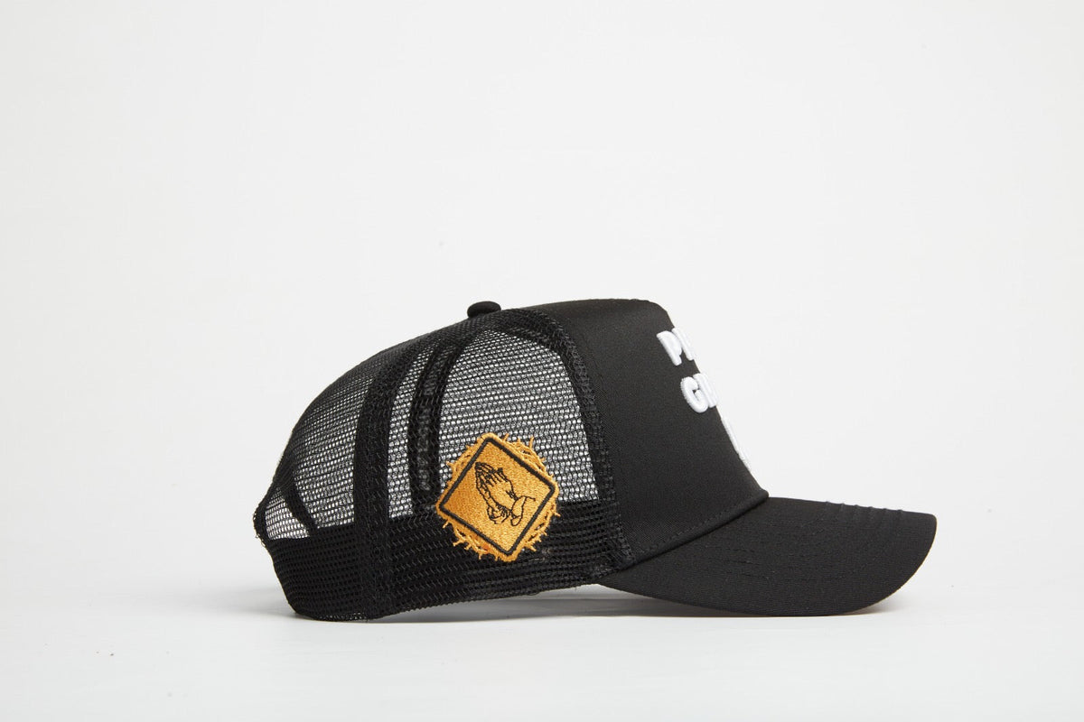 Pray Grind Repeat- Signature Series Black Mesh Snap-Back